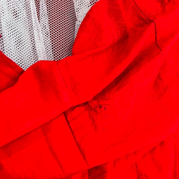 Red Anarkali gown or dress with dupatta and matching bottom - Picture 8 of 13